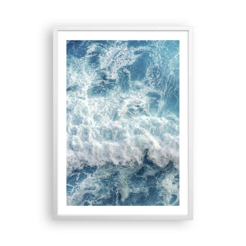 Poster in een witte lijst - Vrolijk en springend - 50x70 cm