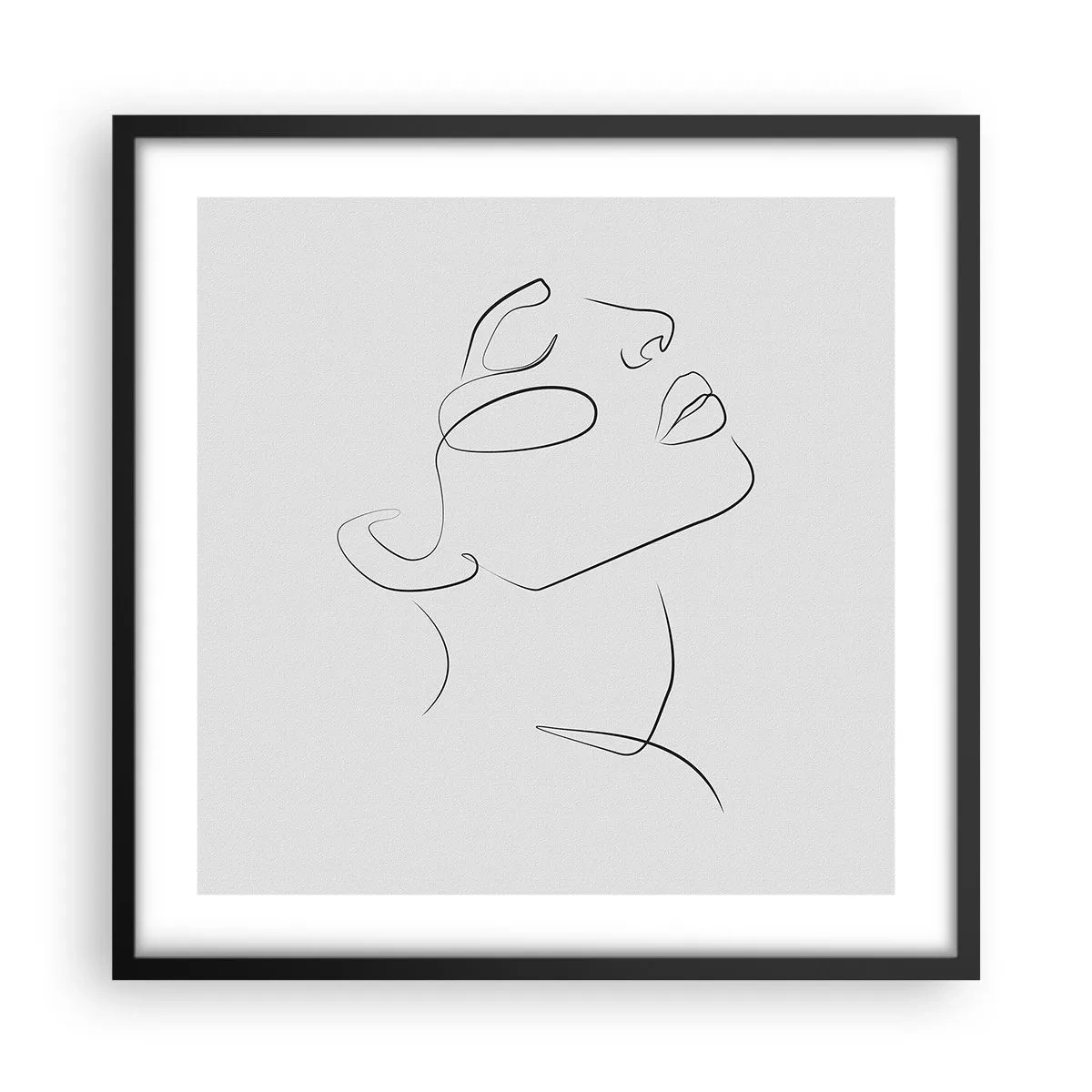 Poster in een zwarte lijst - De wendingen van dromen - 50x50 cm