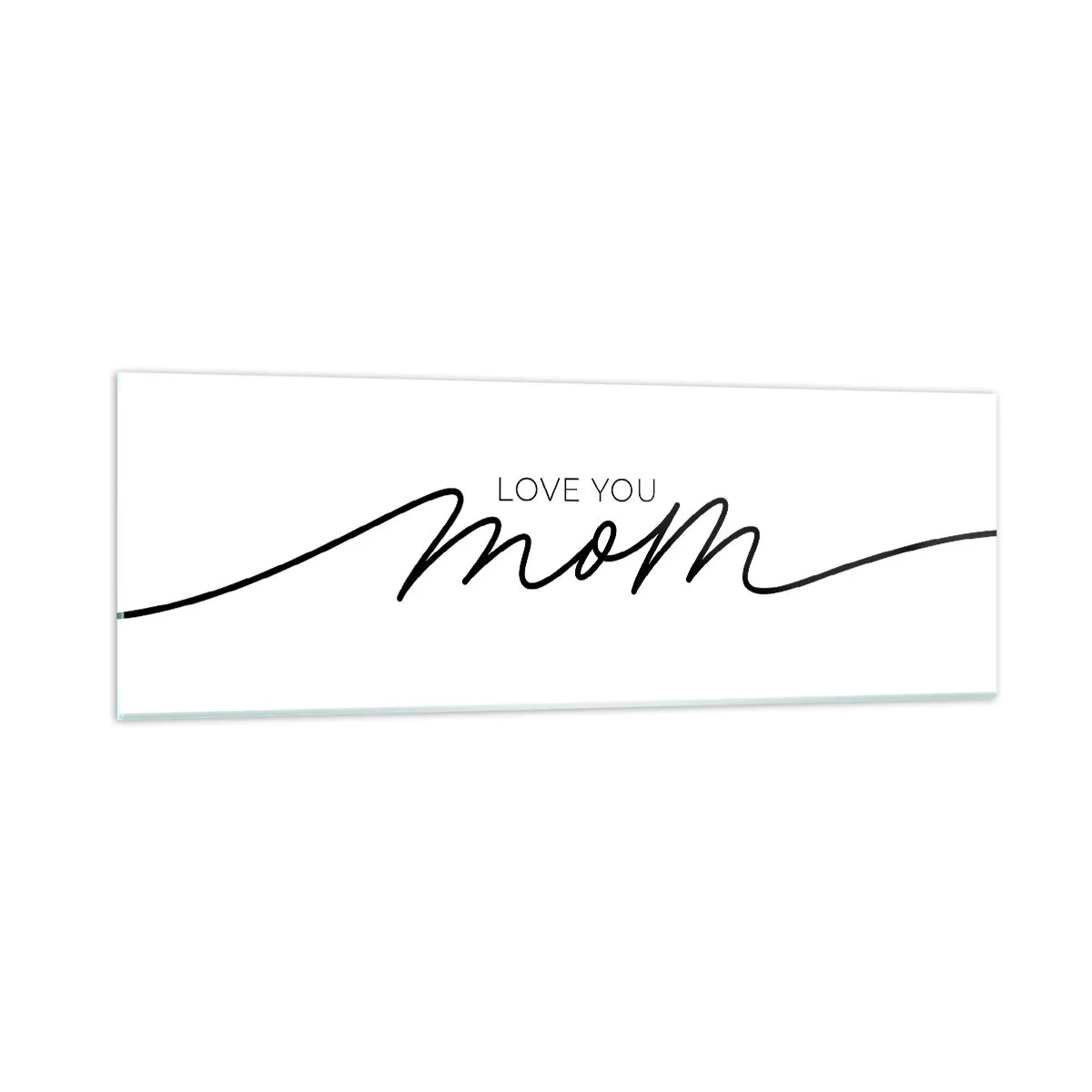 Schilderen op glas - Grote emotie - 90x30 cm