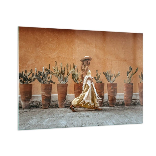 Schilderen op glas - Hippie-stijl - 100x70 cm