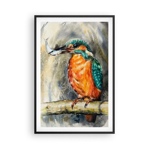 Poster in een zwarte lijst - Wet van de natuur - 61x91 cm
