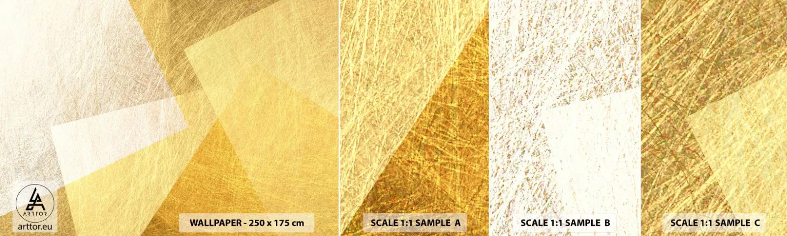 Fotobehang Staaltje Standard Eco - Geometrie weer - Helder, Textuur, Geometrisch - 100x30 cm