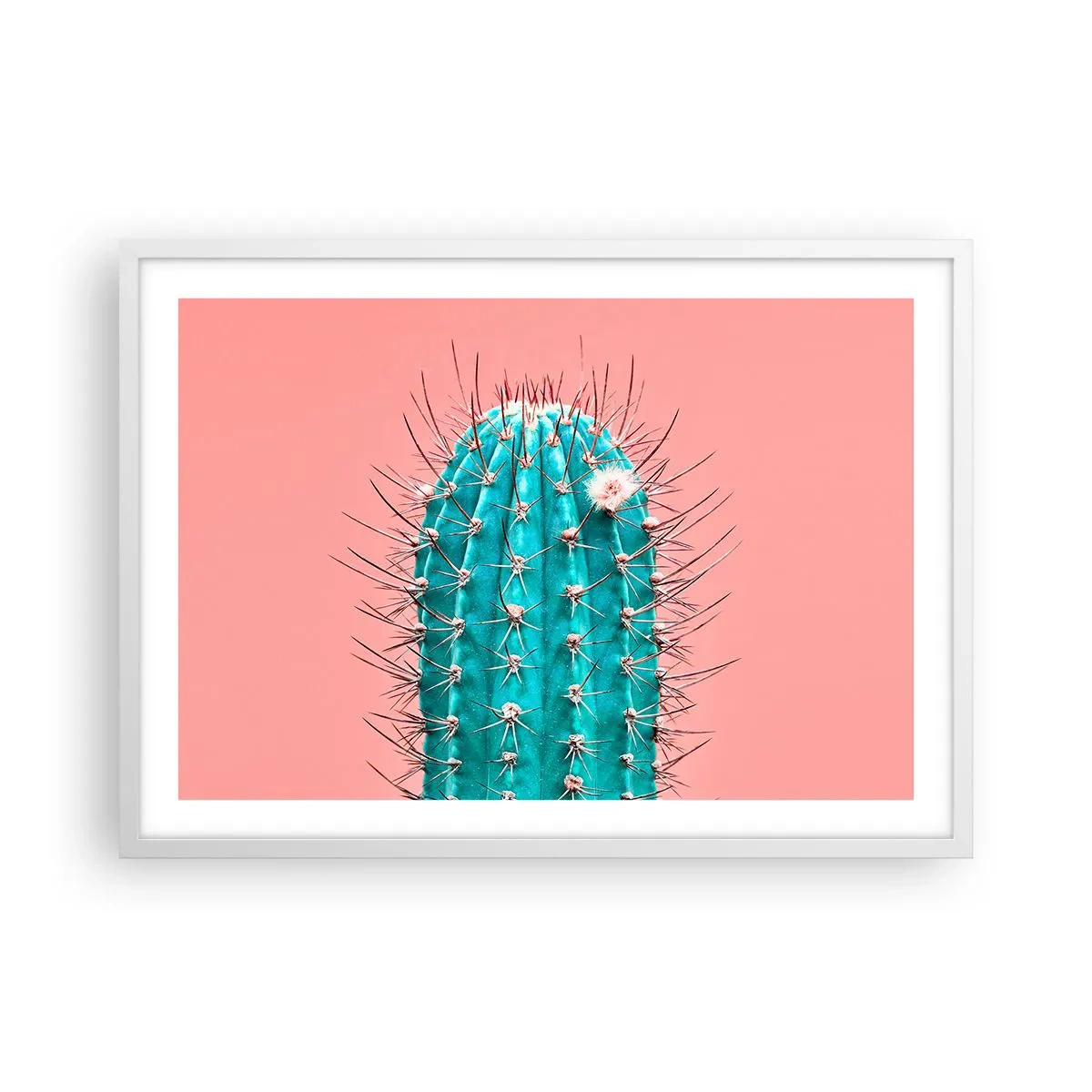 Poster in een witte lijst - Kijk gewoon - 70x50 cm