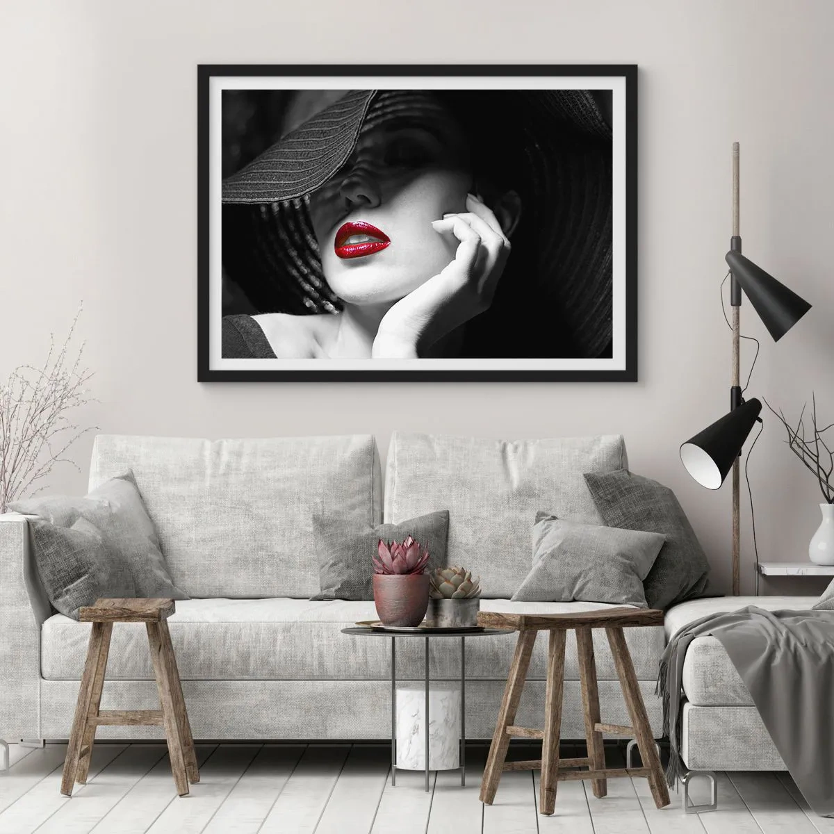 Poster in een zwarte lijst - Een studie in scharlaken - 70x50 cm