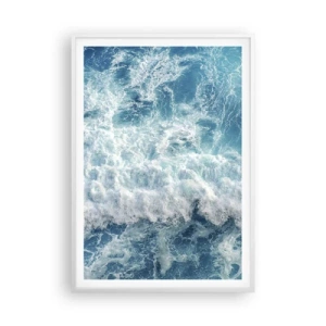 Poster in een witte lijst - Vrolijk en springend - 70x100 cm