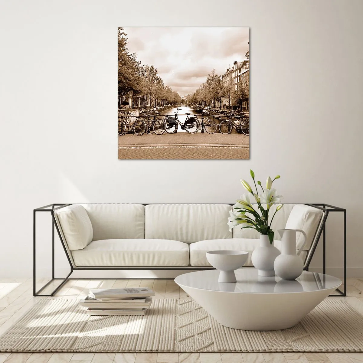 Schilderen op glas - Hollandse sfeer - 50x50 cm