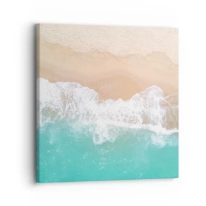 Schilderen op canvas - Een strelende aanraking - 30x30 cm