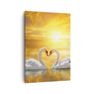 Schilderen op canvas - Het hart is het mooiste woord ter wereld... - 50x70 cm