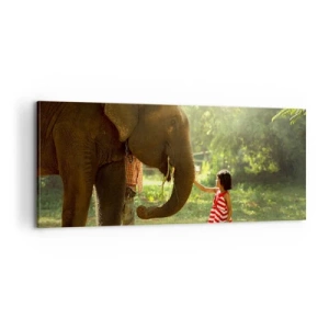 Schilderen op canvas - De kracht van vriendschap - 100x40 cm