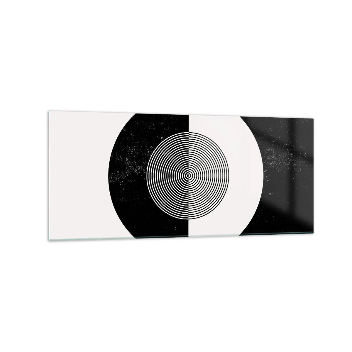 Schilderen op glas - Harmonie in zwart-wit - 120x50 cm