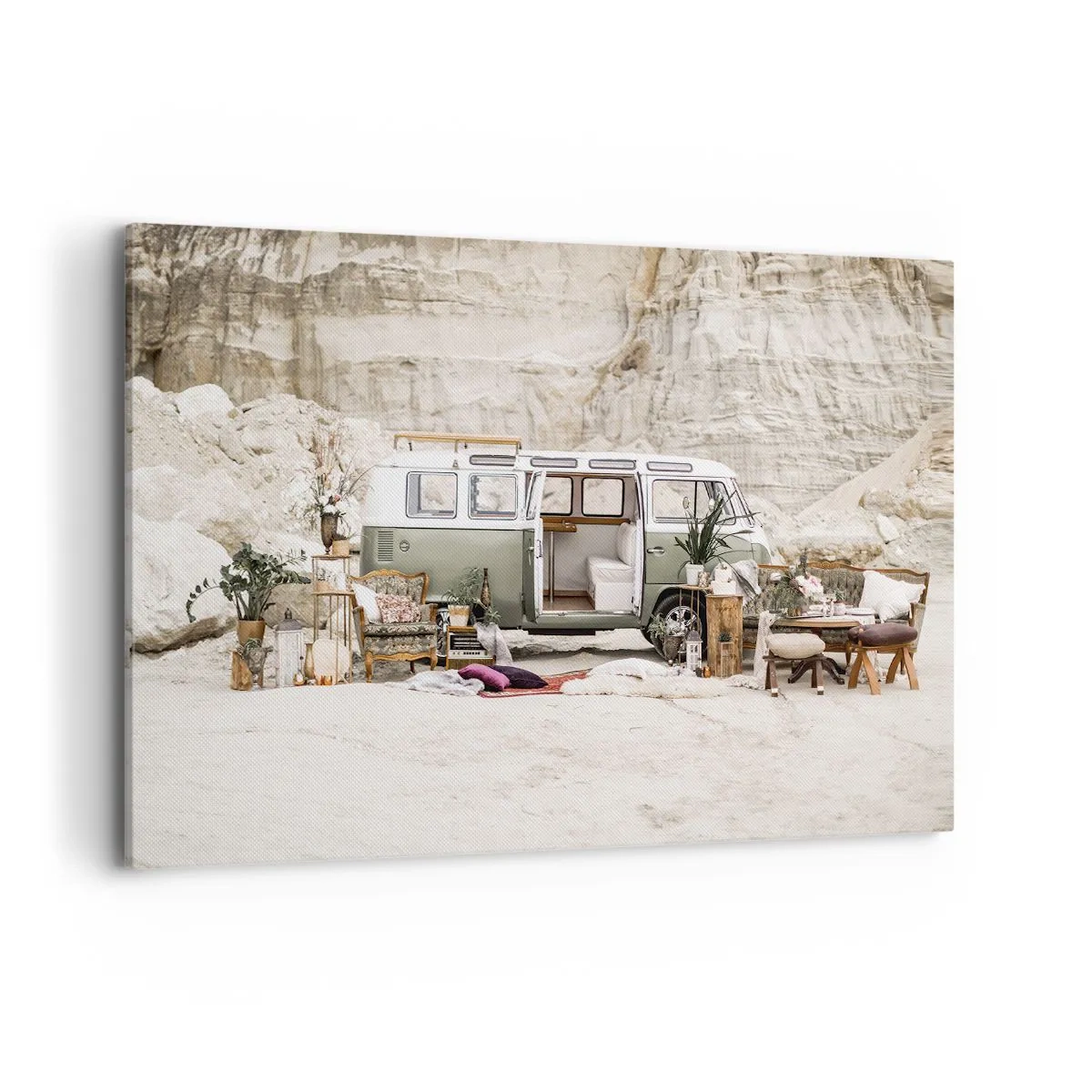 Schilderen op canvas - Er is de tijd om aan de reis te beginnen - 120x80 cm