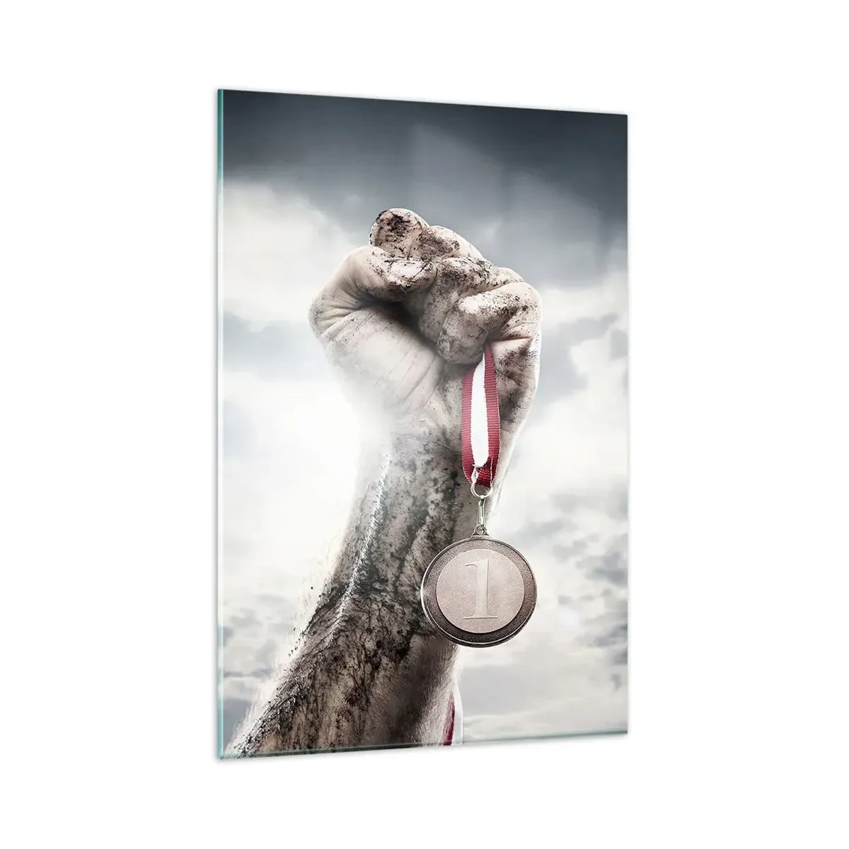 Schilderen op glas - Per aspera ad astra - 80x120 cm