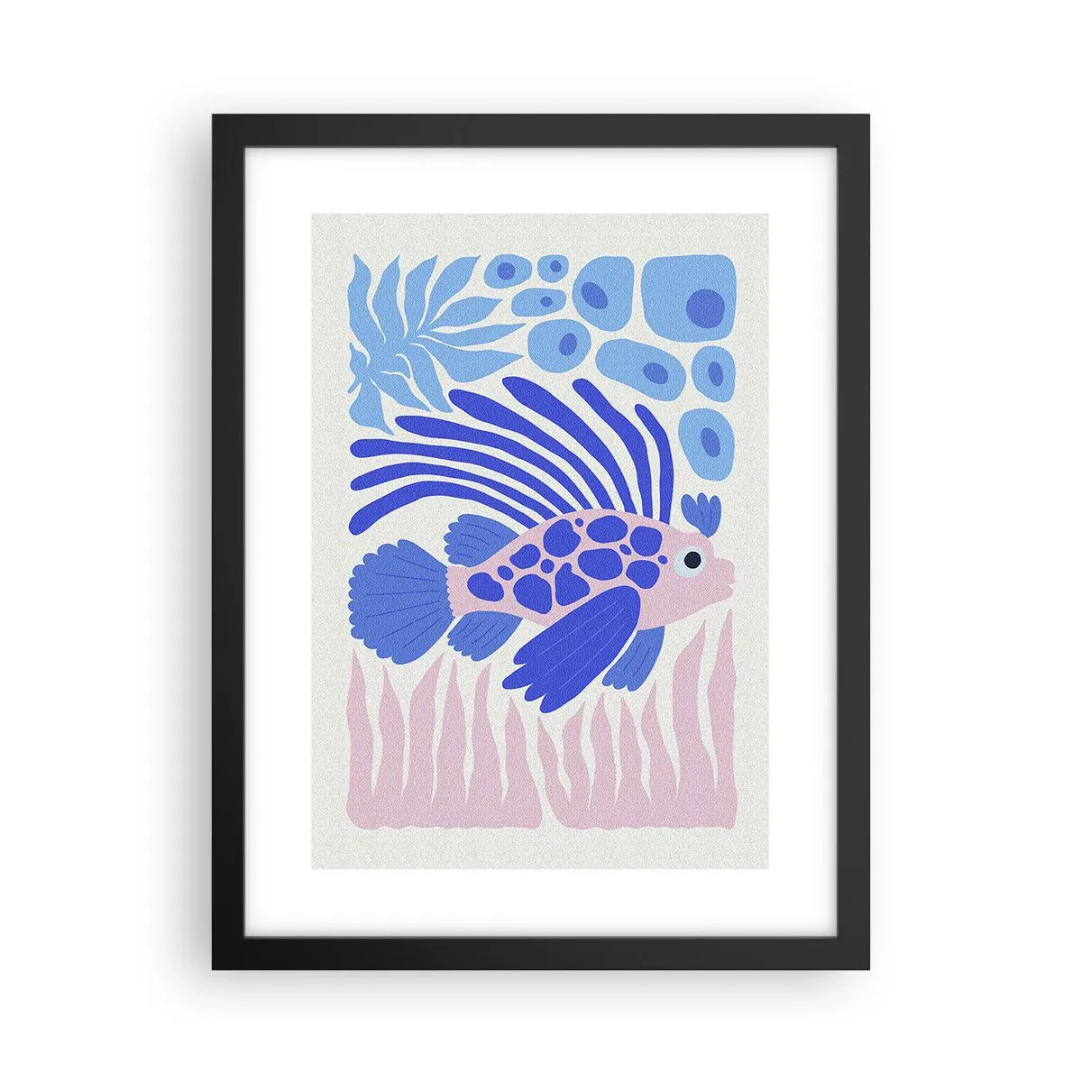 Poster in een zwarte lijst - In je element - 30x40 cm