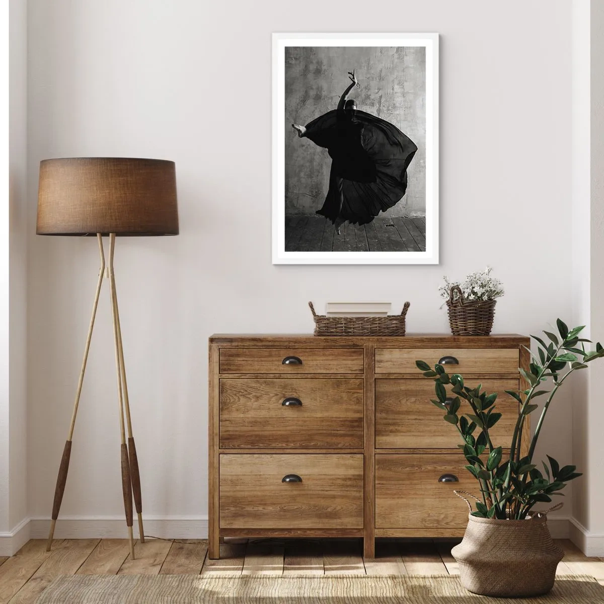 Poster in een witte lijst - Gepassioneerde riem - 61x91 cm