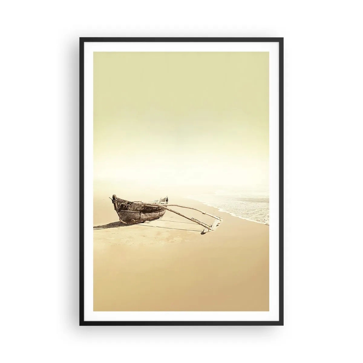 Poster in een zwarte lijst - Geheugen van de Stille Zuidzee - 70x100 cm