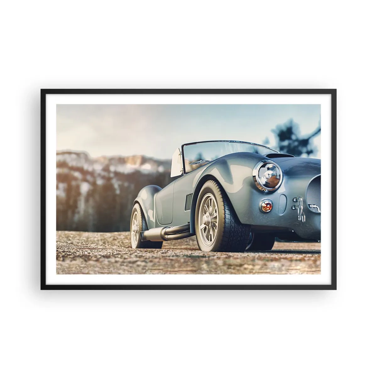 Poster in een zwarte lijst - Omdat stijl ertoe doet - 91x61 cm