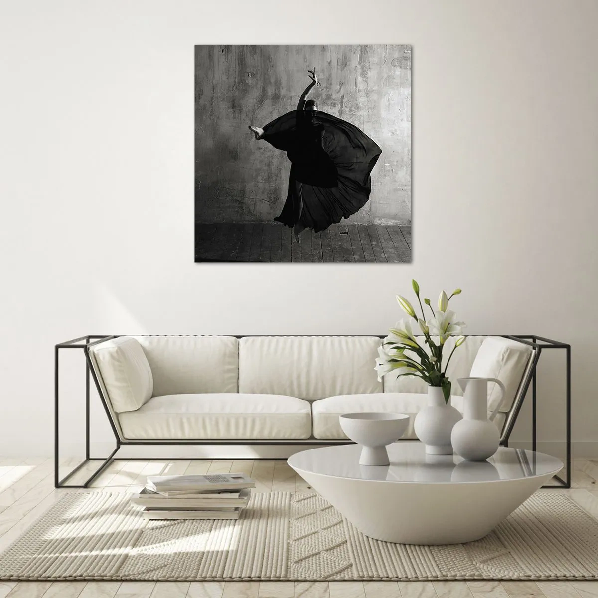 Schilderen op glas - Gepassioneerde riem - 50x50 cm