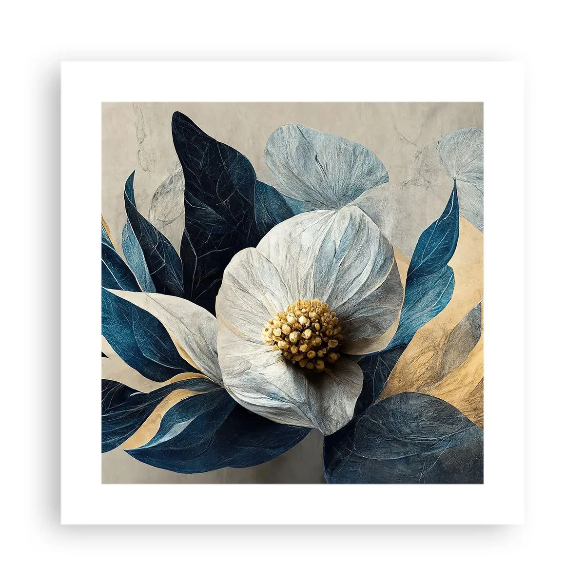 Poster - Hij heeft een hart van goud - 40x40 cm