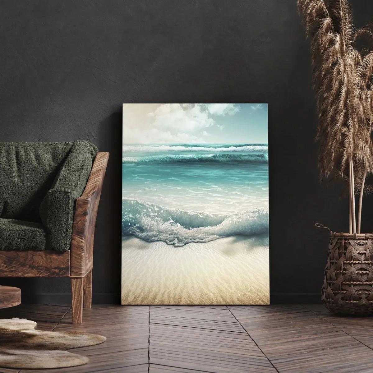 Schilderen op canvas - De vrede van de oceaan - 55x100 cm