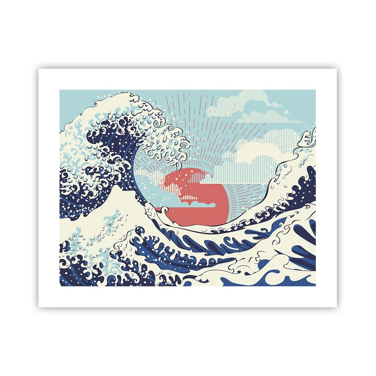 Poster - Van Japanse inspiratie - 50x40 cm