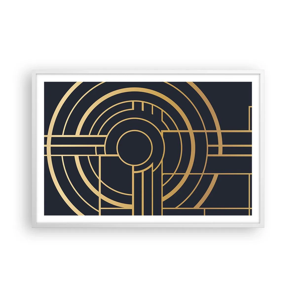 Poster in een witte lijst - Draaien van dingen - 91x61 cm