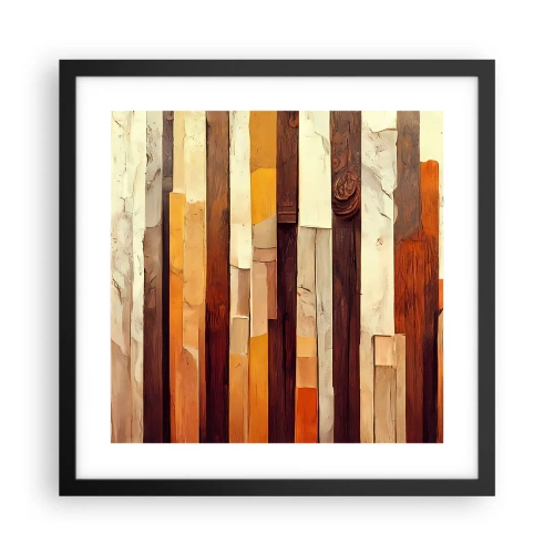 Poster in een zwarte lijst - Anthem van de bosbomen - 40x40 cm