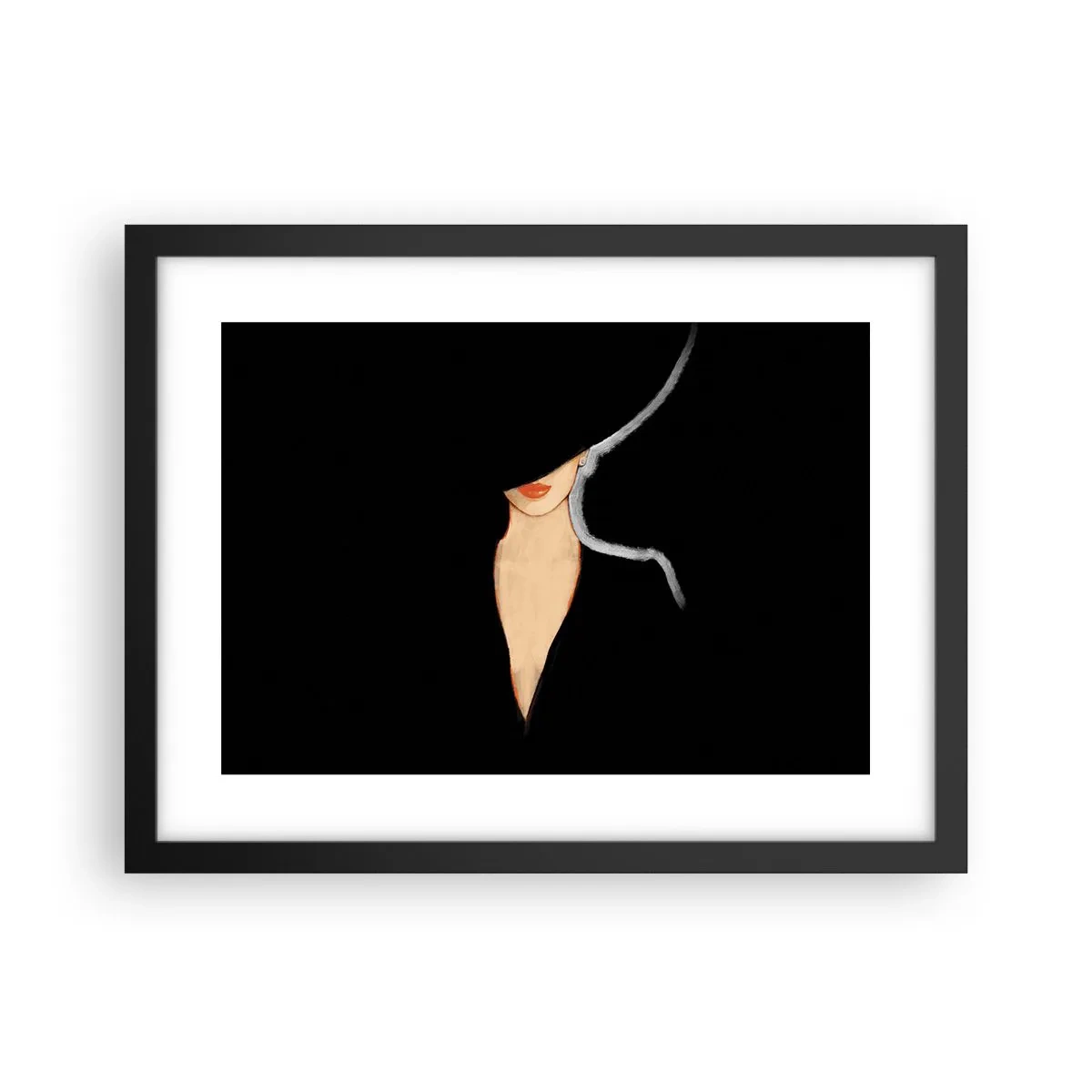 Poster in een zwarte lijst - Elegantie en stijl - 40x30 cm