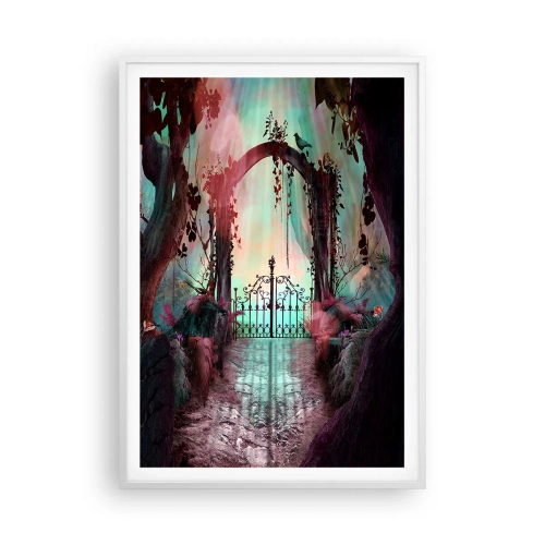 Poster in een witte lijst - Geheime Tuin - 70x100 cm