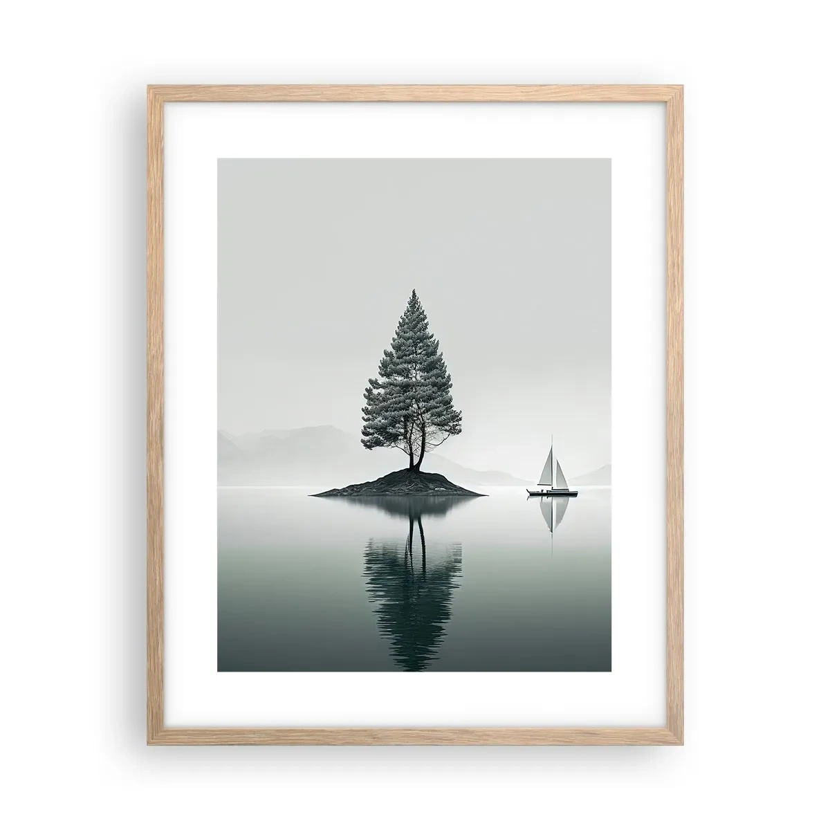 Een poster in een licht eiken lijst - Droom - 40x50 cm