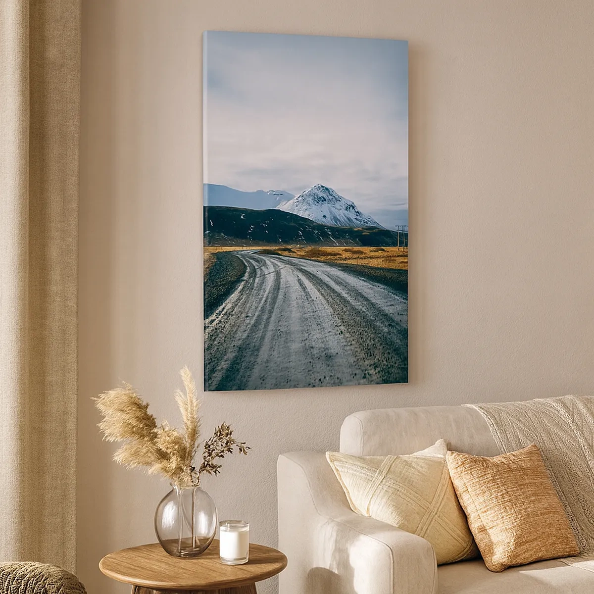 Schilderen op canvas - In de IJslandse sfeer - 50x70 cm