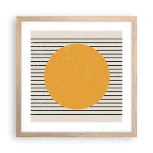 Een poster in een licht eiken lijst - De kracht van eenvoud - 40x40 cm