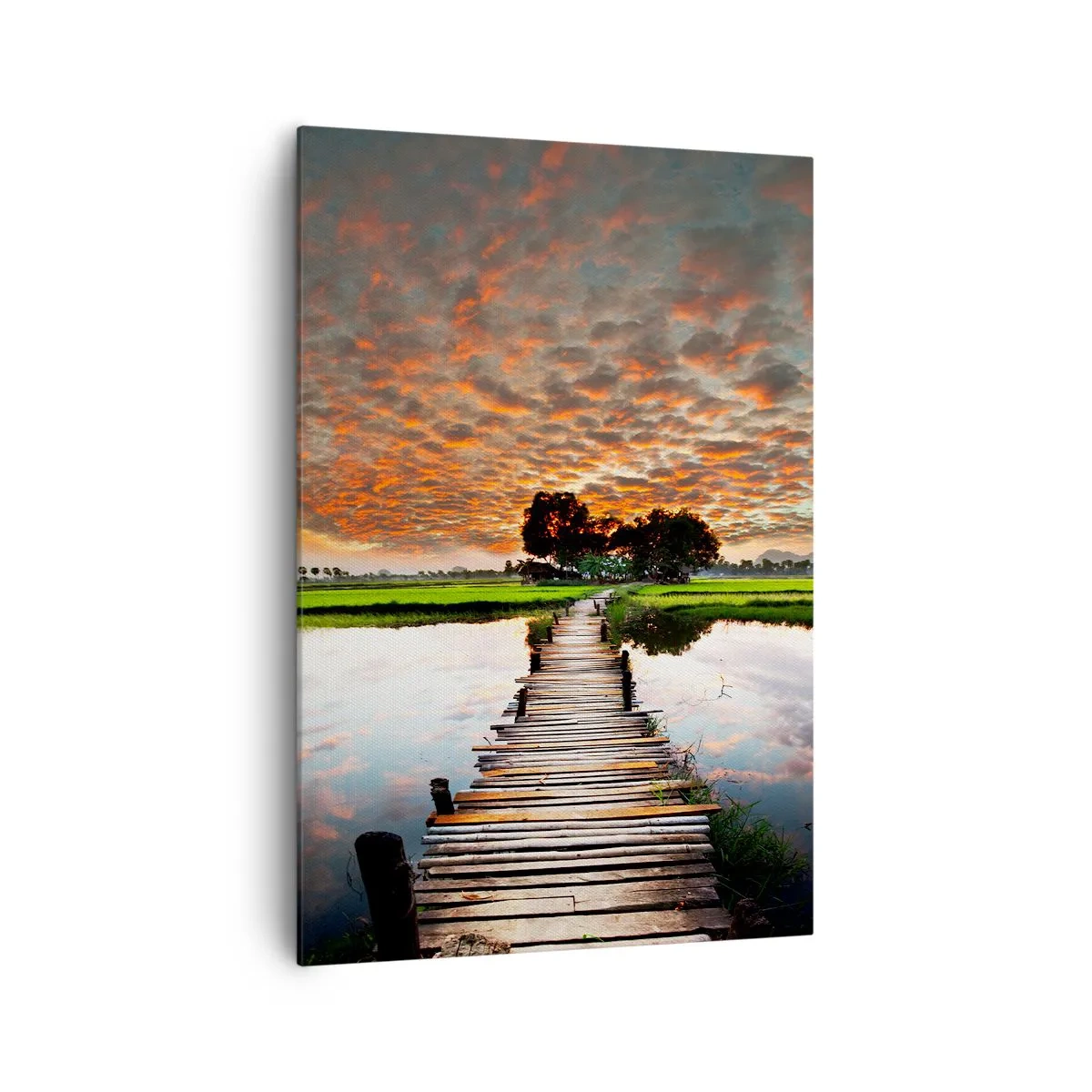 Schilderen op canvas - Strek je armen - ademen - 70x100 cm