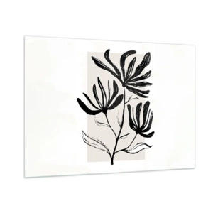 Schilderen op glas - Schets voor het herbarium - 100x70 cm