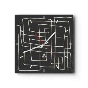 Wandklok - Klok - Niet zo eenvoudig - 30x30 cm