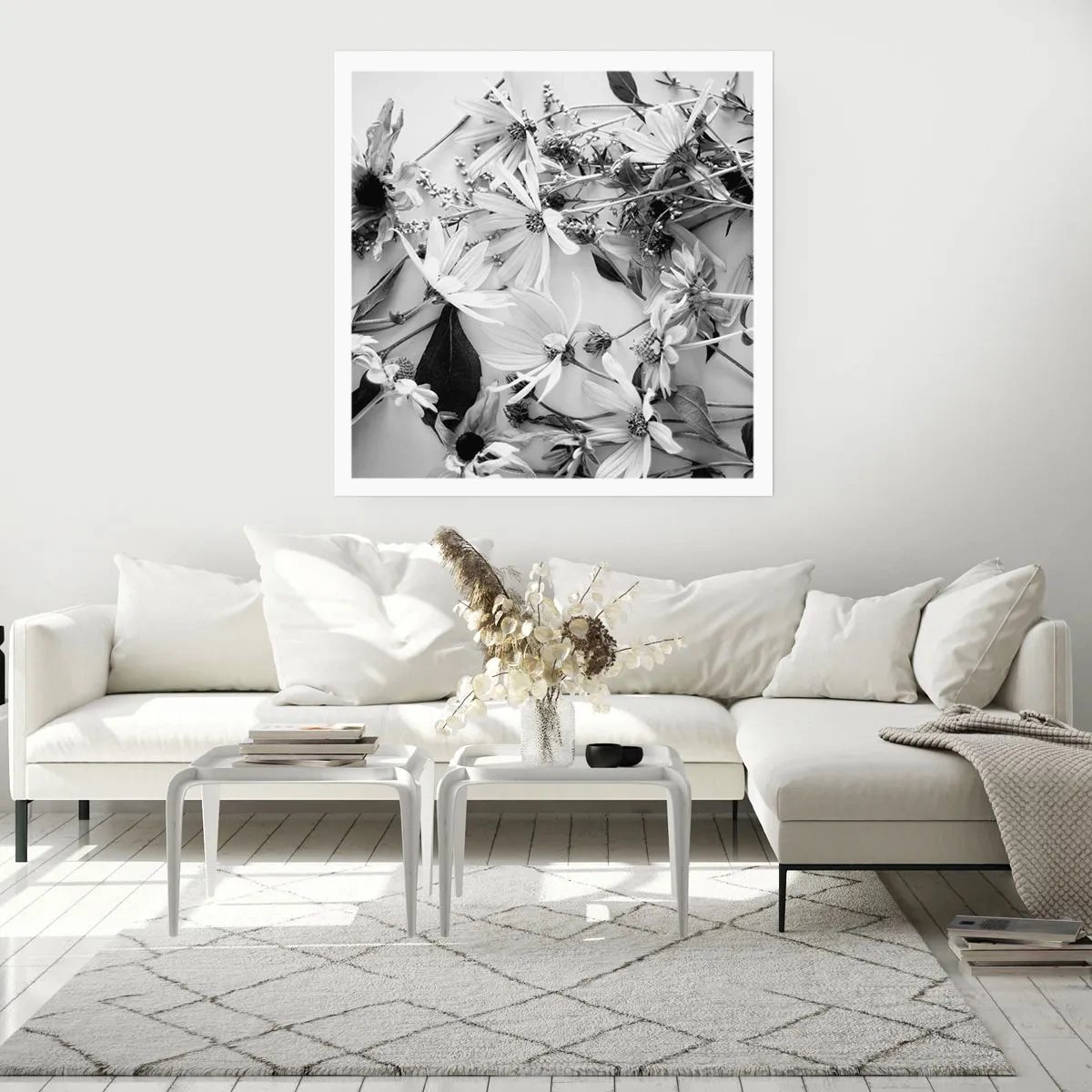 Poster - Niet-boeket bloemen - 50x50 cm