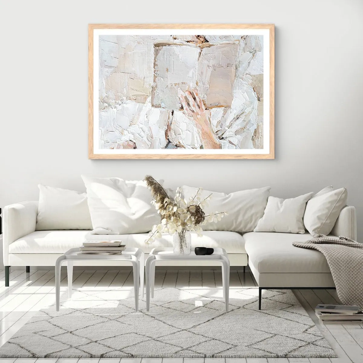 Een poster in een licht eiken lijst - In een andere wereld - 50x40 cm