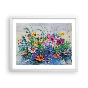 Poster in een witte lijst - Helemaal geen stilleven - 50x40 cm