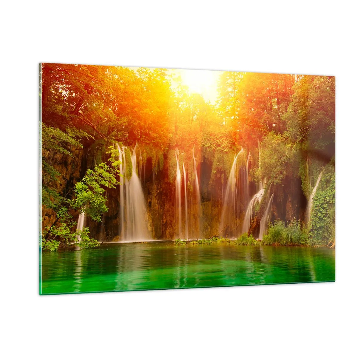 Schilderen op glas - In de zon en in de schaduw - 120x80 cm