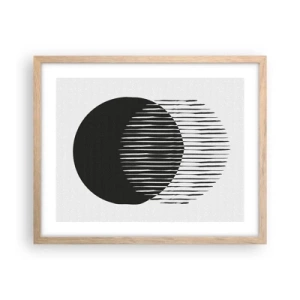 Een poster in een licht eiken lijst - Zijn alter ego - 50x40 cm