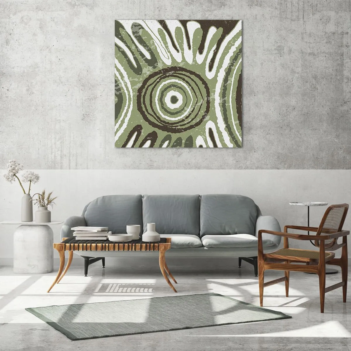 Schilderen op glas - Een explosie van emoties - 70x70 cm