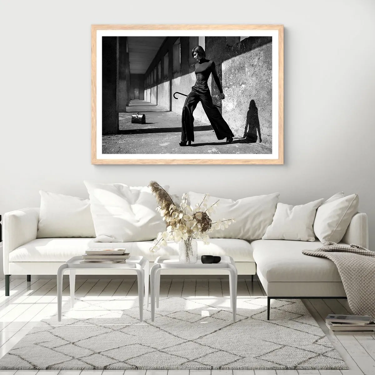 Een poster in een licht eiken lijst - Stedelijke elegantie - 100x70 cm