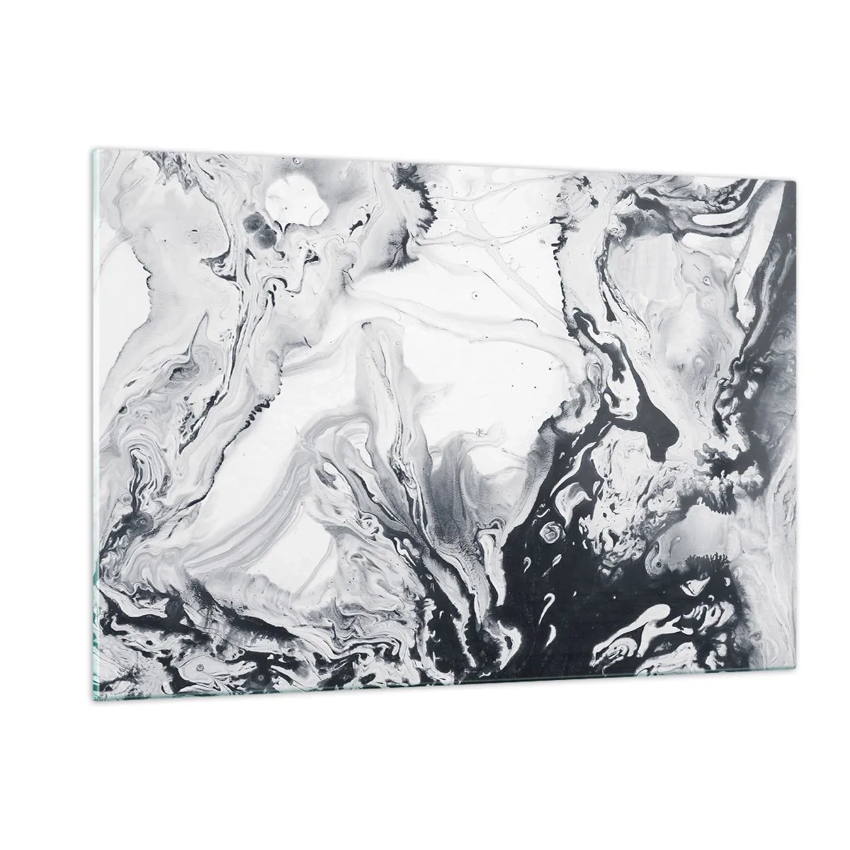 Schilderen op glas - Het binnenste van de aarde - 120x80 cm