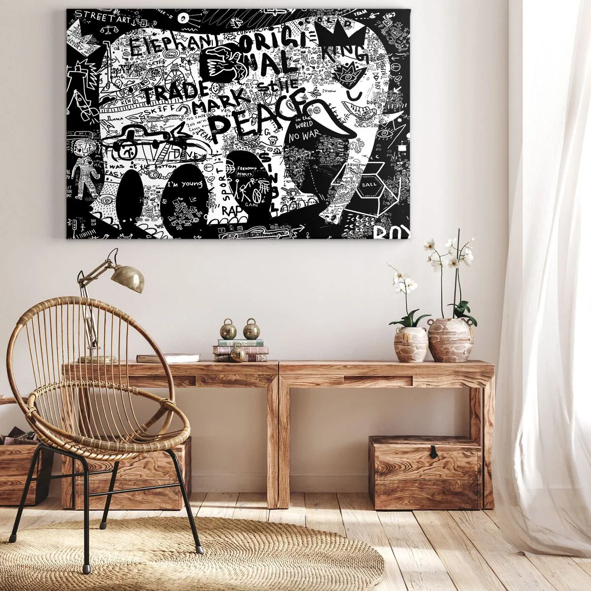 Schilderen op canvas - Rijke straatwereld - 120x80 cm