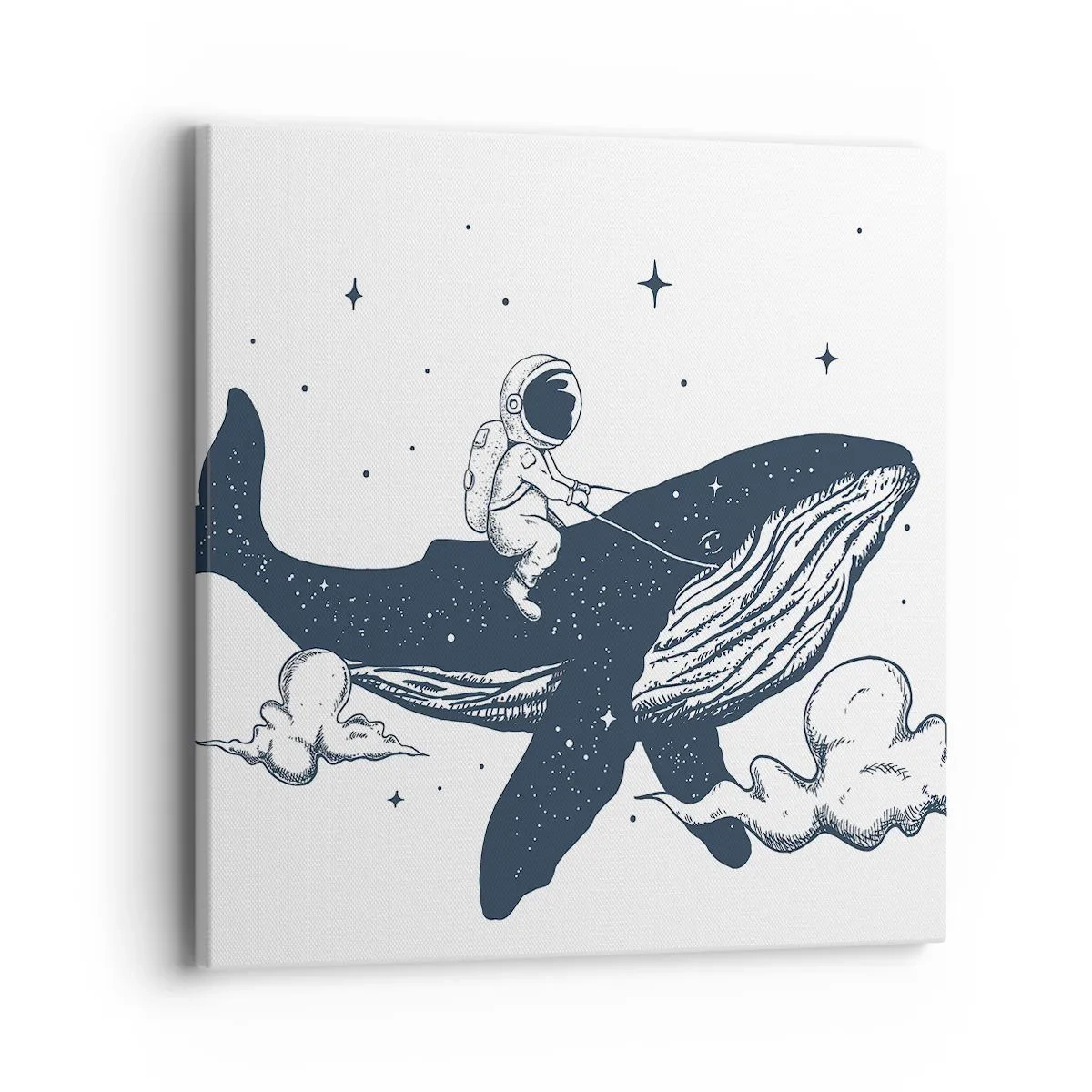 Schilderen op canvas - Ruimte avontuur - 40x40 cm