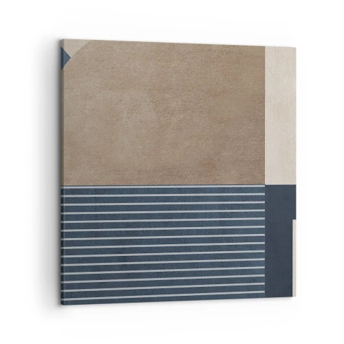 Schilderen op canvas - Een compositie van eenvoud en rondheid - 50x50 cm