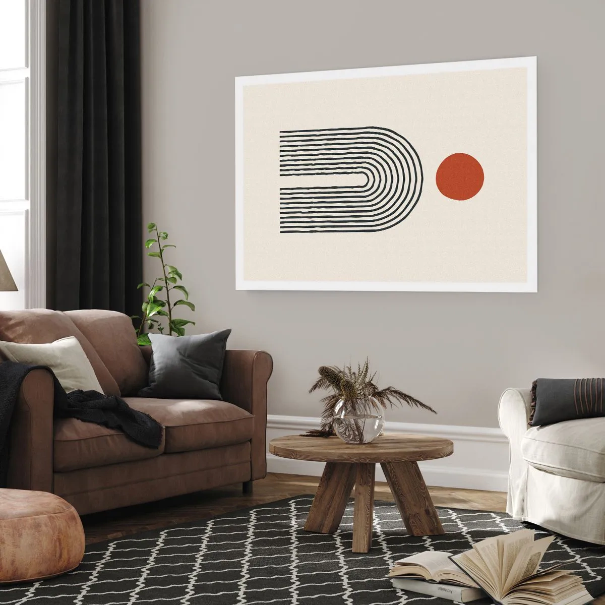 Poster - Magnetisme van vormen en kleuren - 100x70 cm