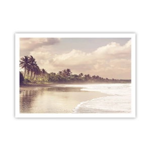 Poster - De streling van de golven - 100x70 cm