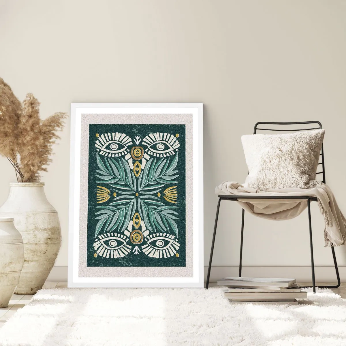 Poster in een witte lijst - Als een volksuitsnede - 30x40 cm