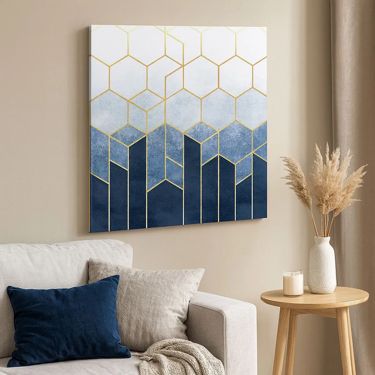 Schilderen op canvas - Compositie in een gesyncopeerd ritme - 30x30 cm