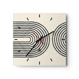 Wandklok - Klok - In een ogenblik ... - 30x30 cm